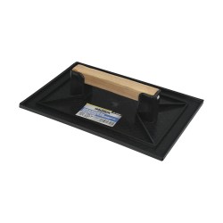 Talocha Plastico 27 x 18 cm. Mango Madera Negra Con Alveolos WOLFPACK LINEA PROFESIONAL