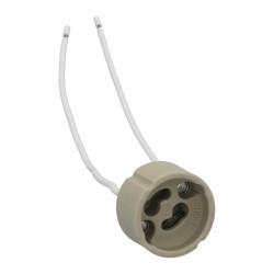 Portalamparas GU-10 Ceramico Para Bombillas Halogenas / LED WOLFPACK LINEA PROFESIONAL