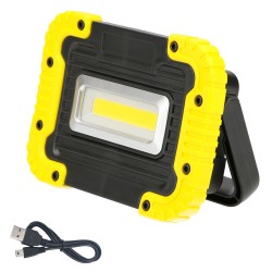 Linterna de Trabajo Led Multifunción Recargable 2.000 mAh. / 10 W. / 500 Lúmenes / 4 Imanes / Bateria Externa / Soporte 180º WO