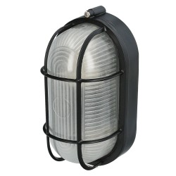 Plafon Industrial Ovalado Negro PAPILLON