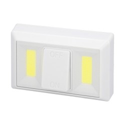 Linterna / Luces Led Para Pared / Armario A pilas (4 AAA) 250 Lumenes (Fijación Mediante Pegatina, Iman o Tornillos) WOLFPACK L