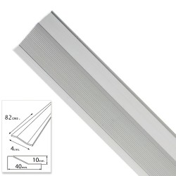 Tapajuntas Adhesivo Para Ceramica Metal Plata 82,0 cm. WOLFPACK LINEA PROFESIONAL