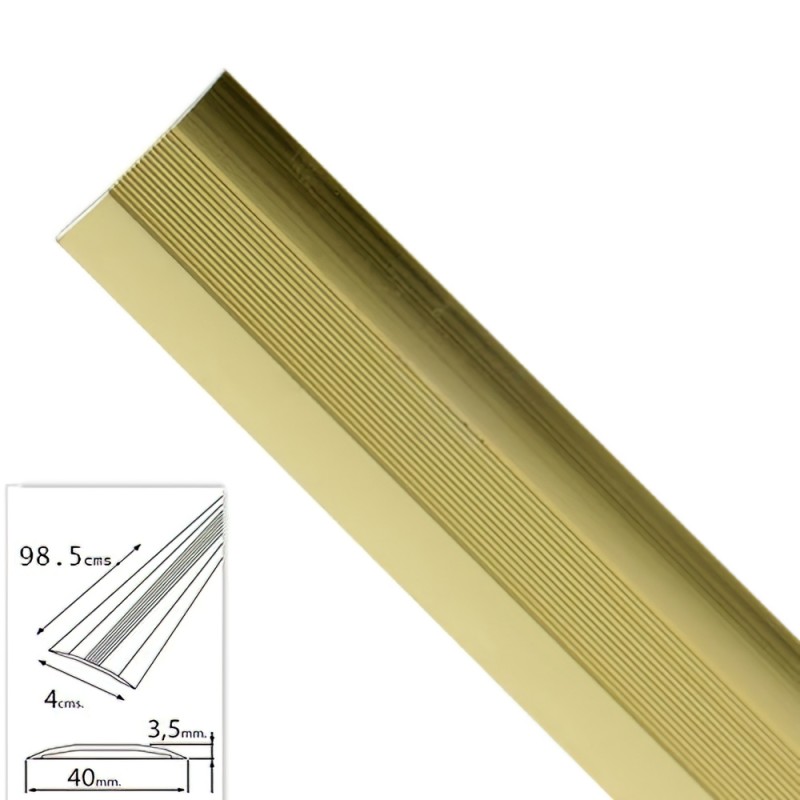 Tapajuntas Adhesivo Para Moquetas Metal Oro 98,5 cm. WOLFPACK LINEA PROFESIONAL
