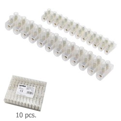Regleta 12 Fichas Empalme 2 A. - 2,5 mm² (Paquete 10 Regletas) MAURER