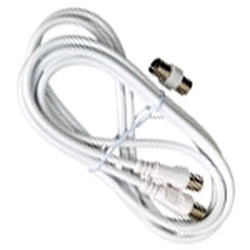 Conector TV Video Macho / Macho 2 metros Con Adaptador Macho / Hembra MAURER