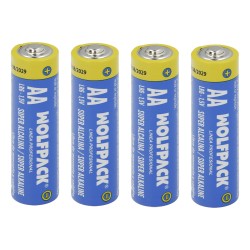 Pila Alcalina AA LR-6 Blister 4 Piezas WOLFPACK LINEA PROFESIONAL