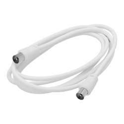 Prolongacion Tv - Video. 2 metros Toma 9,5 mm. Con Adaptador Macho Hembra WOLFPACK LINEA PROFESIONAL