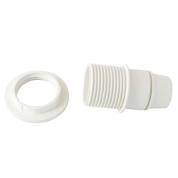 Portalamparas 4 A. E-14 Con Rosca + Arandela Blanco MAURER