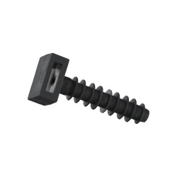 Taco Fijación Brida Nylon Negro 8 mm. (Bolsa 100 Unidades) WOLFPACK LINEA PROFESIONAL
