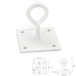 Gancho Wolfpack Con Pletina Multiuso Cerrado Blanco WOLFPACK LINEA PROFESIONAL