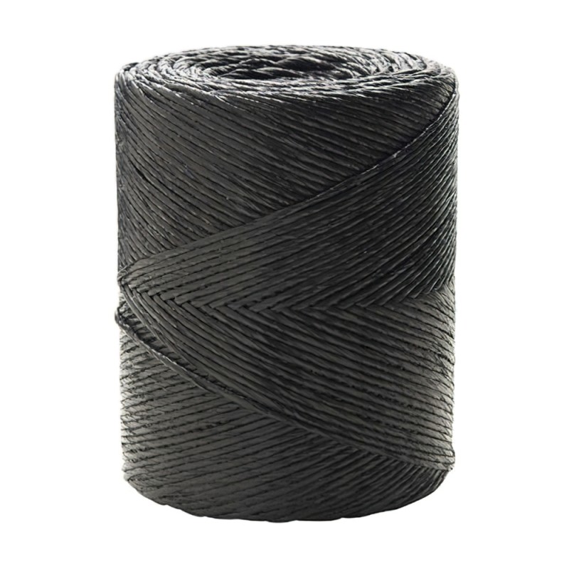 Cuerda Rafia Bobina 750 gramos Color Negro WOLFPACK LINEA PROFESIONAL