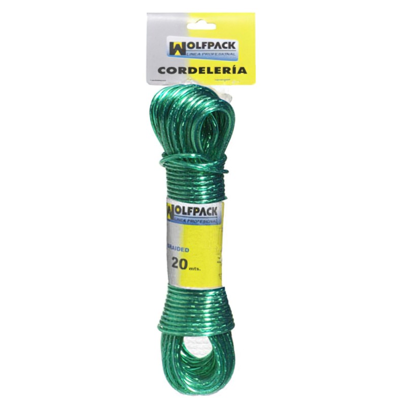 Cuerda Plastificada Cable Acero Ø 3,5 mm. (Madeja 10 m.) WOLFPACK LINEA PROFESIONAL