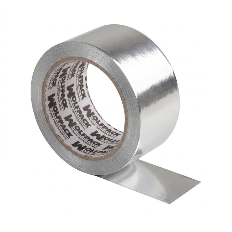 Cinta Adhesiva Aluminio 48 mm. x 10 m. 66 micras WOLFPACK LINEA PROFESIONAL