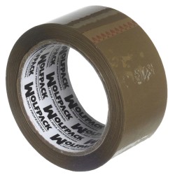 Cinta Embalar Silenciosa Marron 50 mm. x 66 m. WOLFPACK LINEA PROFESIONAL