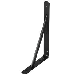 Palomilla Wolfpack Con Refuerzo Negra 500x330 mm. WOLFPACK LINEA PROFESIONAL