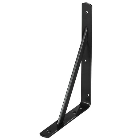 Palomilla Wolfpack Con Refuerzo Negra 500x330 mm. WOLFPACK LINEA PROFESIONAL