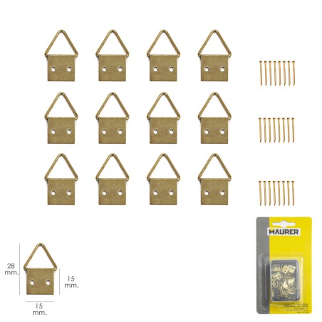 Cuelga Cuadros Anilla Nº2 (Blister 12 piezas) MAURER