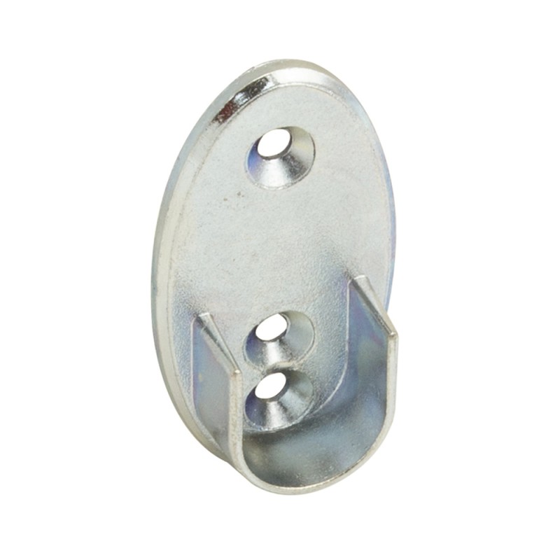 Soporte Lateral Oval Zincado Lateral Ø 16 mm. ORYX