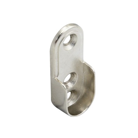 Soporte Lateral Barra Oval Niquel 15x22 mm. WOLFPACK LINEA PROFESIONAL