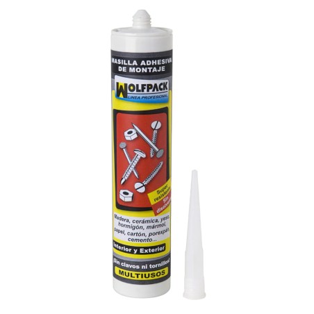 Masilla Montaje Fix Adhesiva 310 cm³. WOLFPACK LINEA PROFESIONAL