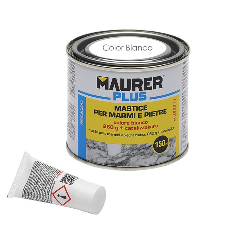 Masilla Para Marmol / Piedra 150 ml. Color Blanca MAURER