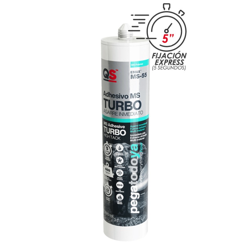 Adhesivo Emax Ms-55 Agarre Instantáneo Turbo Blanco 290 ml. QS