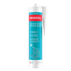 Silicona Acida Transparente Cocina y Baño 280 ml. PENOSIL