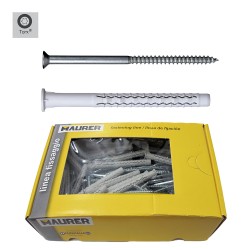 Taco Wolfpack Con Tirafondo Torx MU-XL 8 x 100 mm. (Caja de 50 piezas) WOLFPACK LINEA PROFESIONAL