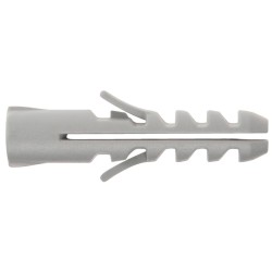 Taco Nylon Tradicional Gris 12 mm. (Caja de 25 piezas) WOLFPACK LINEA PROFESIONAL