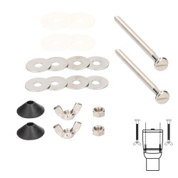 Kit Fiajcion Sanitario Cisterna / Inodo 6x90 (2 Piezas) WOLFPACK LINEA PROFESIONAL