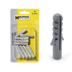 Taco Nylon 7 mm. (20 Piezas) WOLFPACK LINEA PROFESIONAL