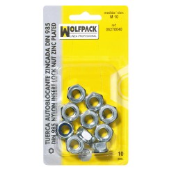 Tuerca Autoblocante Din985 M08 (20 Piezas) WOLFPACK LINEA PROFESIONAL