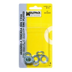 Arandelas Din125A M10 (8 Piezas) WOLFPACK LINEA PROFESIONAL