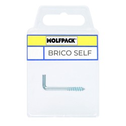 Alcayatas Rosca Zincada 14x25 mm. Brico Self 22 unidades WOLFPACK LINEA PROFESIONAL
