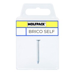 Punta Acero Cabeza Plana Zincada 2,20x25 mm. 40 unidades WOLFPACK LINEA PROFESIONAL
