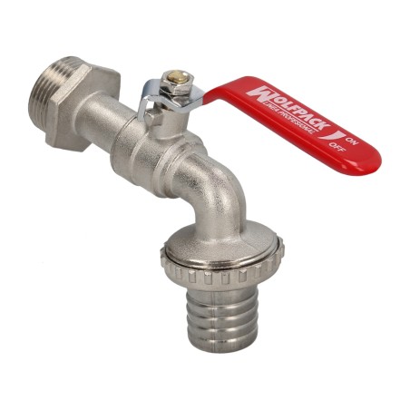 Grifo Jardín Esfera 1". Grifo Exterior Para Sistemas de Agua. WOLFPACK LINEA PROFESIONAL