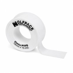 Cinta PTFE Wolfpack 19 mm. x 15 m. (Paquete de 10 Rollos) WOLFPACK LINEA PROFESIONAL