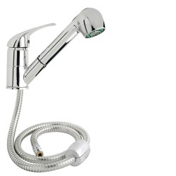 Monomando "Línea Flow" Fregadero Telescópico Con Cartucho Ceramico Ø 40 mm. WOLFPACK LINEA PROFESIONAL