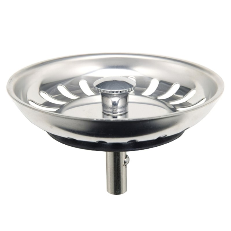 Tapon Valvula Cesta Para Fregadero, Inoxidable T-93bm-115 1 1/2 WOLFPACK LINEA PROFESIONAL