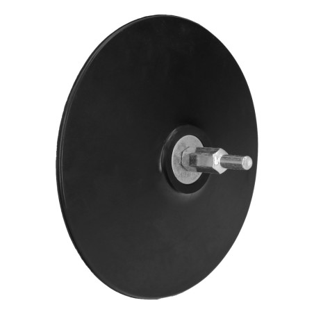 Plato Taladro Nylon Ø 125 mm. Con Espiga Ø 6 mm. Disco Plástico Para Bonete WOLFPACK LINEA PROFESIONAL