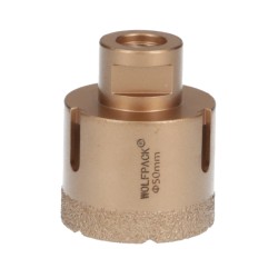 Corona Diamante Para Amoladora Ø 50 mm. Conexión Rosca M14. Corte Seco WOLFPACK LINEA PROFESIONAL