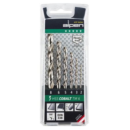 Estuche Brocas Alpen Cobalto 6 Piezas ALPEN