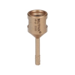 Corona Diamante Para Amoladora Ø 6 mm. Conexión Rosca M14. Corte Seco WOLFPACK LINEA PROFESIONAL