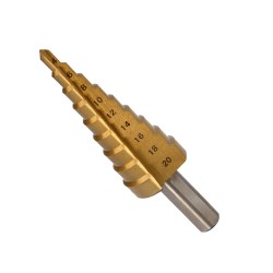 Broca Escalonada Hss Ø 4 a 20 mm. WOLFPACK LINEA PROFESIONAL