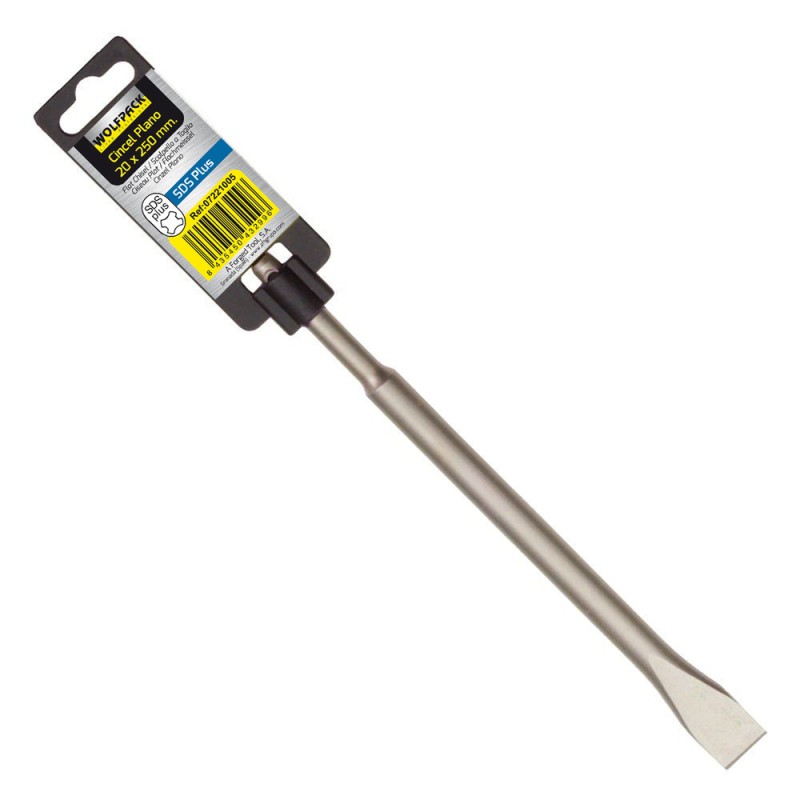 Cincel Martillo SDS PLUS Plano 20x250 mm. WOLFPACK LINEA PROFESIONAL