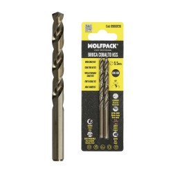 Broca Cobalto Hss Cilindrica 5,50 mm. Blister 2 Unidades. WOLFPACK LINEA PROFESIONAL