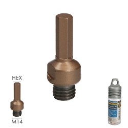 Adaptador M14 A Espiga Taladro, Adaptador Amoladora A Taladro WOLFPACK LINEA PROFESIONAL