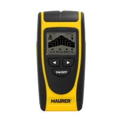 Detector de Materiales en Paredes. Multifuncional Encuentre Metales, Madera, Cables, Tuberias. Pantalla LCD. MAURER