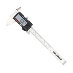 Calibre Digital Acero Inoxidable 150 mm. Pie de Rey, Paquimetro. Pantalla LCD, Boton de Bloqueo WOLFPACK LINEA PROFESIONAL