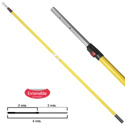 Mango Samurai Extensible Aluminio 2,0+2,0 Metros SAMURAI